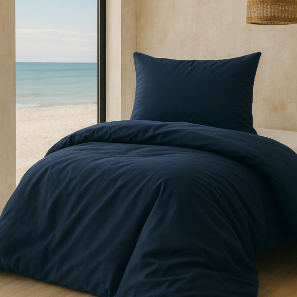 bySKAGEN Senget�j - Skagen - Bomuldssatin - M�rkebl�