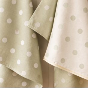 Viskestykke, Spot, lysegr�n, prikket, 50x70cm, bomuld, Lasa