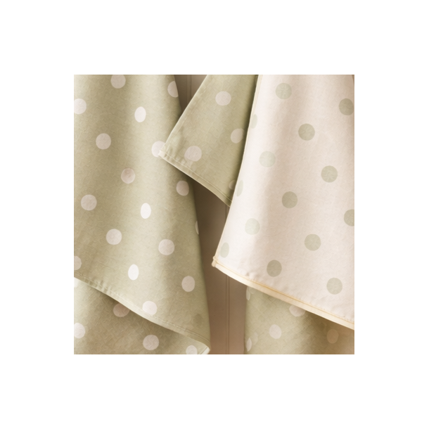Viskestykke, Spot, lysegr�n, prikket, 50x70cm, bomuld, Lasa