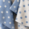 Viskestykke, Spot, bl�, prikket, 50x70cm, bomuld, Lasa