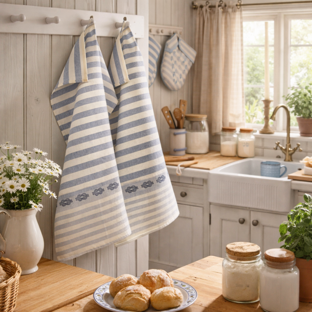 Viskestykke, Knob, 50x70cm, H�r/Bomuld