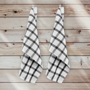 Viskestykke, Checks, Gr, 50x70 cm