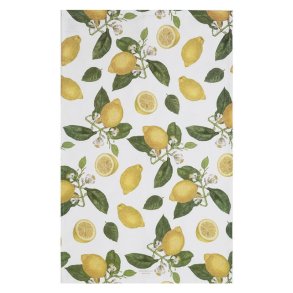 �kologisk viskestykke, Citroner, 48x70 cm.