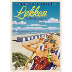 Plakat - Lkken - Danmarks Bedste Badestrand