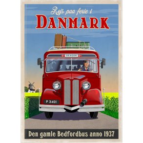 Plakat - Den Gamle Bedfordbus