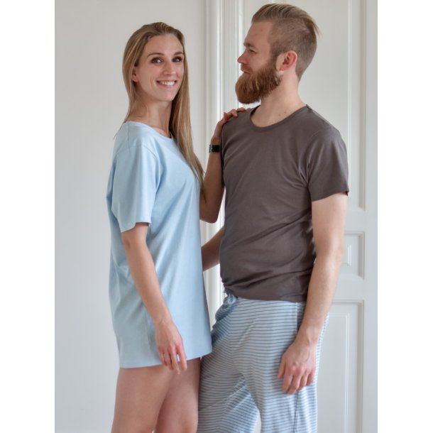 Pyjamas T-shirt, Herre, Napoli, Bl