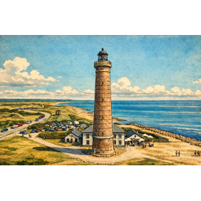 Plakat af Det Gr� Fyr, Skagen Modern Studio, Kunstprint, A2