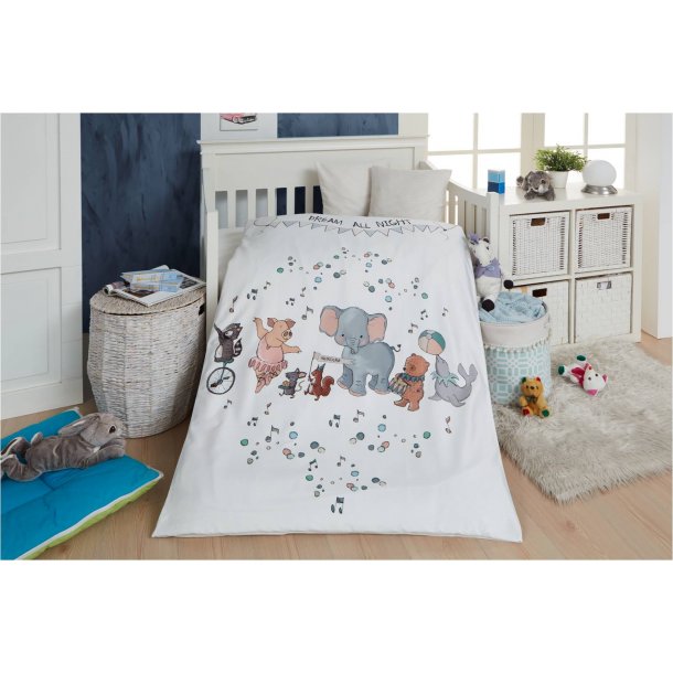 Junior sengetj, Dream all night, M&P, 100x140cm, Bomuldssatin