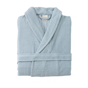 Badekbe, Unisex, Effi strib, Bl, Bomuld