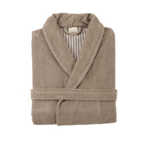 Badekbe, Unisex, Effi strib, Mocca, Bomuld