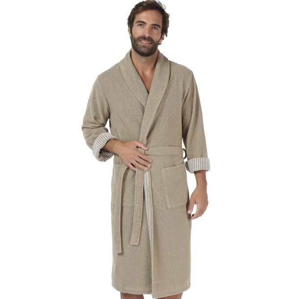 Badekbe, Unisex, Effi strib, Mocca, Bomuld