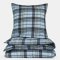 Senges�t i 100% ternet bl� bomuldsflonel � bl�dt, varmt og romantisk