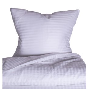 bySKAGEN Sengetj - Elena - Bomuldssatin - Lys Natur stribet