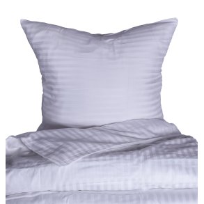 bySKAGEN Sengetj - Elena - Bomuldssatin - Hvid stribet