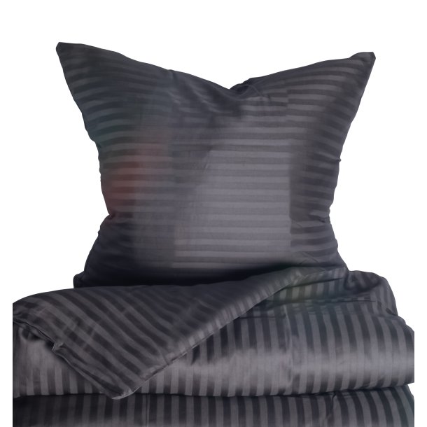 Sengetj, Elena, stribet bomuldssatin, Gr 140x220 / 60x63 cm (ex. læng.)