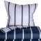 Sengetj, Karla, Renforc Bomuld, Db. face, Navy 140x200 / 60x63 cm (alm.)