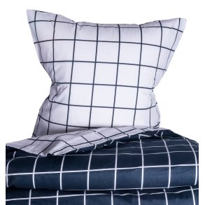 bySKAGEN Sengetj - Victoria - Renforc Bomuld - Navy ternet