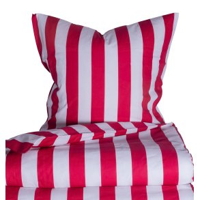 bySKAGEN Sengetj - Amalie - Renforc Bomuld - Rd Bred stribet