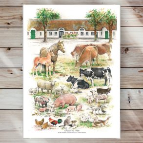 Plakat - Grdens Dyr - Strrelse A2 (nr 7)