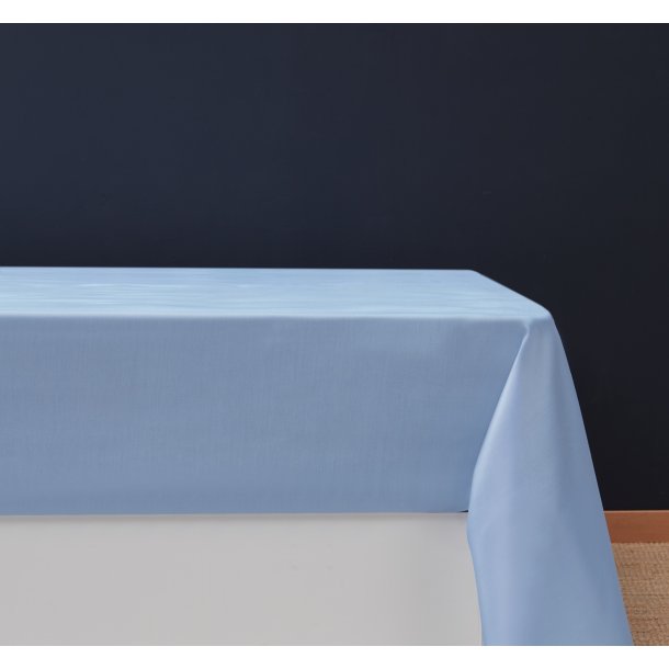 Glat lagen, 150x250 cm, Skagen, Bomuldssatin Lys blå