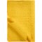 Quiltet vatt�ppe gul m/korssting, 130x180cm, Ib Laursen