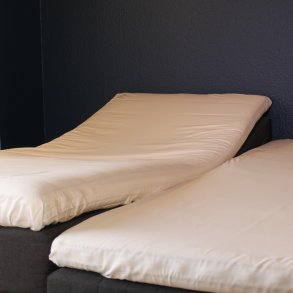 H-lagen, Splitlagen, 180x200x10, Hvid, Bomuldssatin