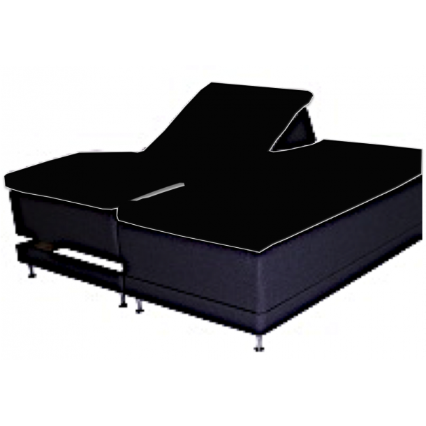 H-lagen, Splitlagen, 180x200x10, Hvid, Bomuldssatin