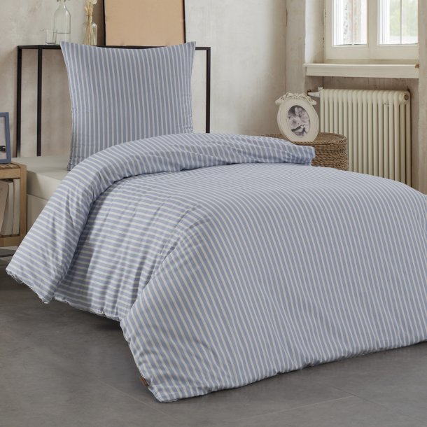 bySKAGEN Sengetj - Izabella - Renforc Bomuld - Lysebl striber