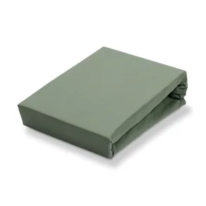 Kraftigt Jersey Toplagen, Olive, Hjde: 10+10 cm. VD