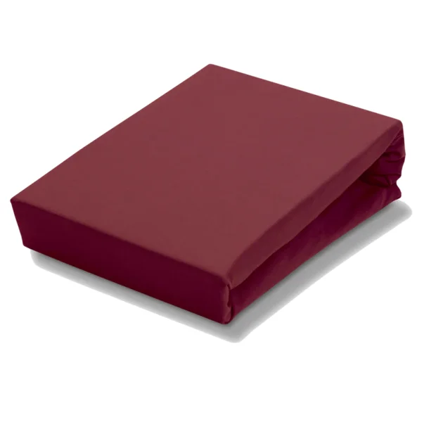 Kraftigt Jersey Toplagen, Ruby Red, Hjde: 10+10 cm. VD