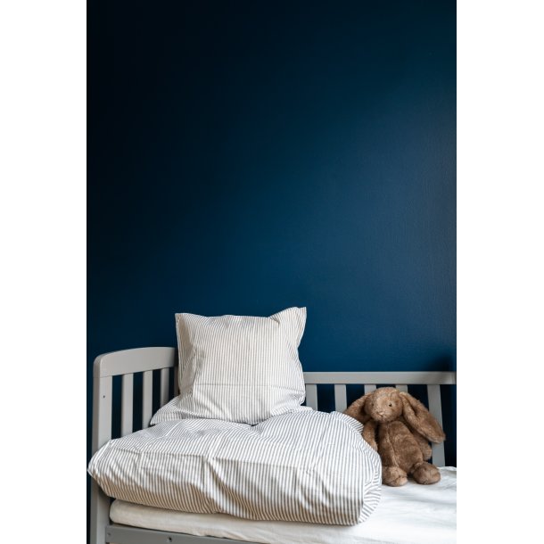 Pudebetrk, Josefine, Bomuldspercale, Gr striber 50x70 cm