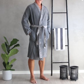 Badekbe Herre, Zeta, 100% Bomuld, Stone washed, Gr