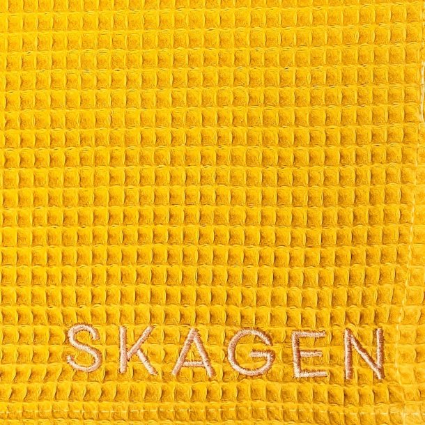 Viskestykke, Vaffelv�vet, Karry, 50x70cm, bomuld