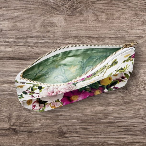 Kosmetiktaske, Rose Flower Garden, m/bund, by Jim Lyngvild