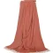 Alpaca-uldplaid, Nataly, Diagonal vvet, 130x200cm, Dark Orange
