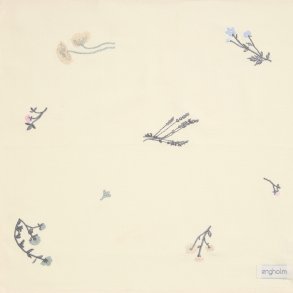 Servietter, Laila Broderet Servietter, 45x45 cm, 6 stk. - 100% Bomuld, EG