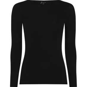 Lima cashmere ls boatneck top, Black - Frau