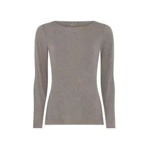Lima cashmere ls boatneck top, Fallen rock - Frau