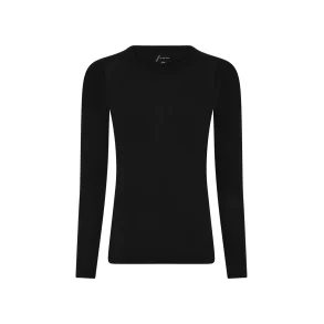 Lucca cashmere o-neck top, Black - Frau
