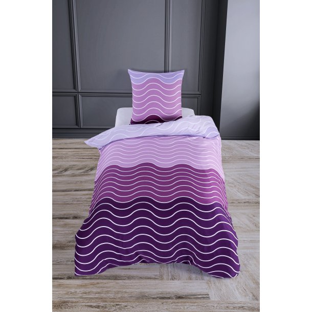 bySKAGEN Sengetj - Mare - Bomuldssatin - Lilla blgestribet