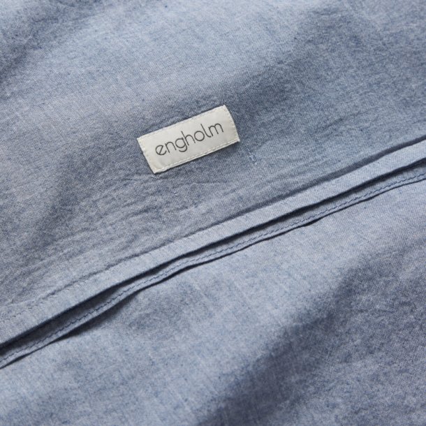 Senget�j i 100% bomuld �  Bl� i eksklusivt Chambray-look