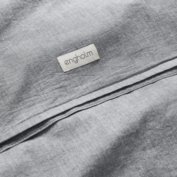 Senget�j i 100% bomuld �  Gr� i eksklusivt Chambray-look