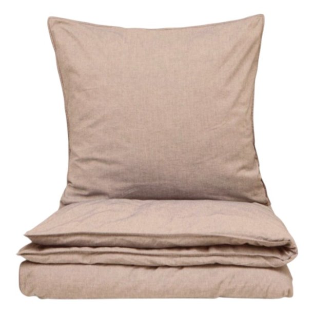 Senget�j i 100% bomuld �  M�rk sand i eksklusivt Chambray-look