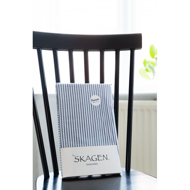 Pudebetrk, Mille, Bomuldspercale, Mrkebl striber 40x60 cm