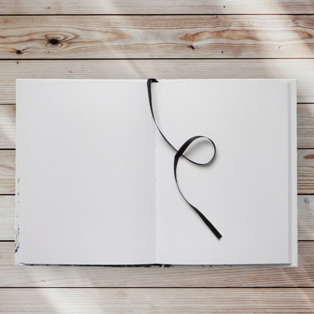 Notesbog, Blue Flower Garden, 96 sider, Jim Lyngvild