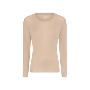 Panama wool ls loose top - Oxford Tan - Frau