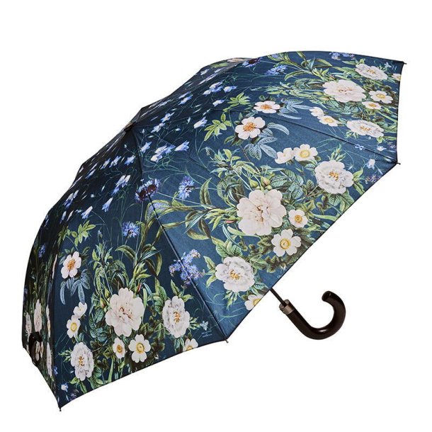 FOLDEPARAPLY - Blue Flower Garden Jim Lyngvild