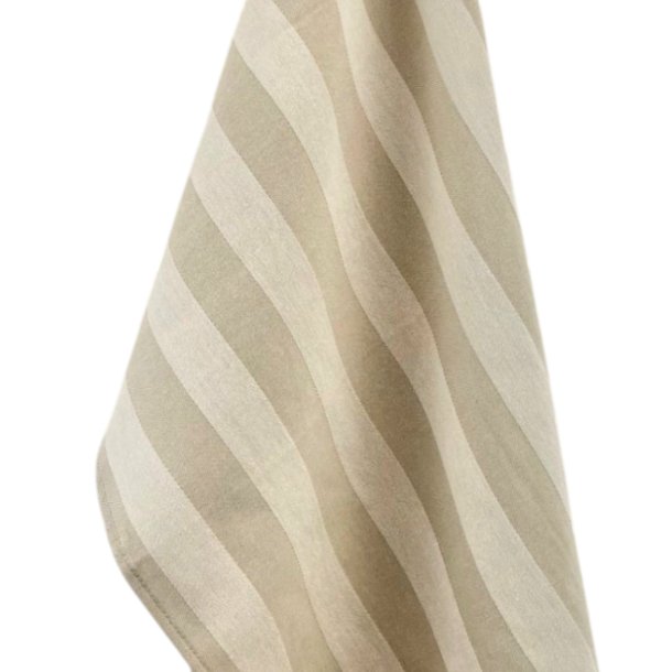 Viskestykke, Effi, Stribet Sand, 50x70 cm, Bomuld, Lasa