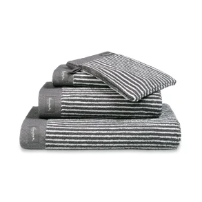 Hndklde, Petit stribet, Off Black