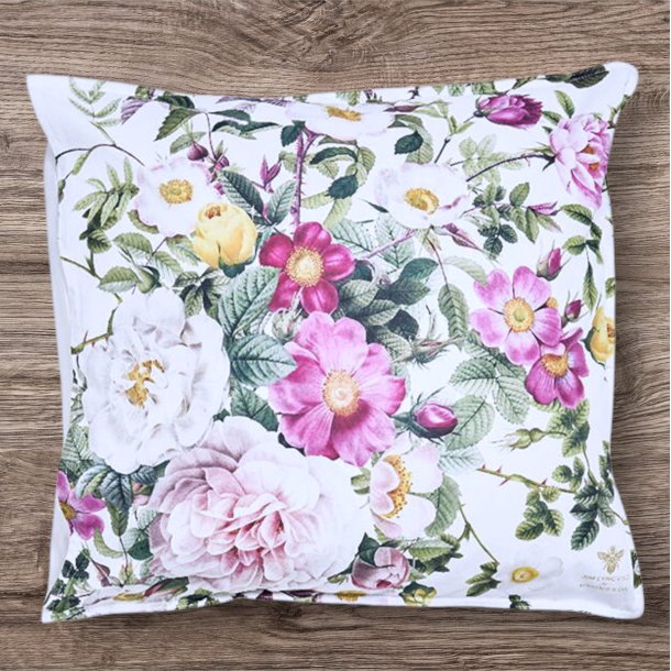 Pudebetrk, Rose flower garden, 60x63 cm, Jim Lyngvild